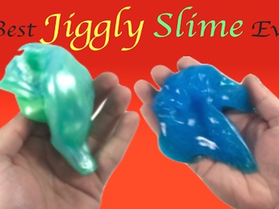 DIY Jiggly Slime Without Borax!! How To Make Super Jiggly Jelly Slime With Baking Soda