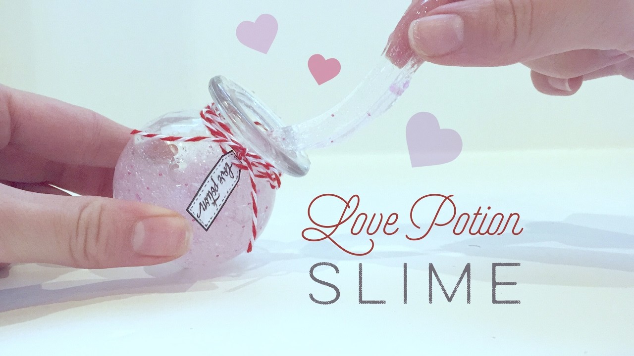 Diy Love Potion Slime Pink Glitter