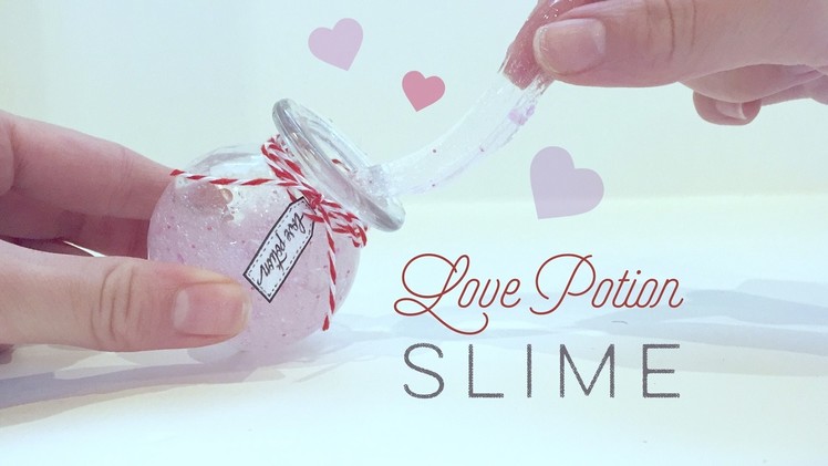 DIY Love Potion Slime - Pink Glitter Slime