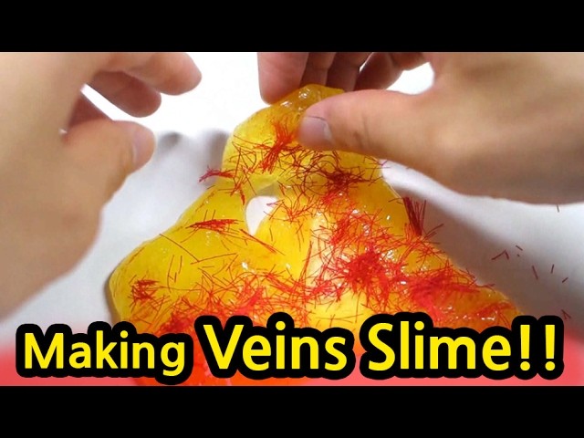 DIY Making Veins Slime Monster!!! (Just wanted to add a little sense of horror)