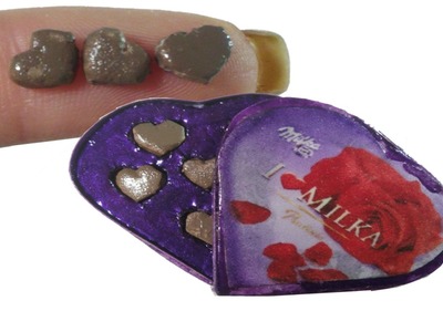 DIY Miniature ♥Milka Chocolates♥ for Dollhouse TUTORIAL – Crafts