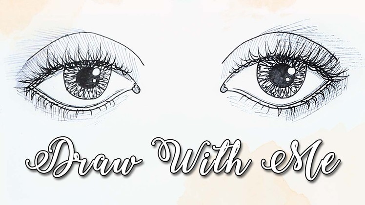 ✎DRAW WITH ME: Eyes - Easy Tutorial Using a Pen!