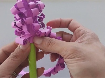 Easy DIY Craft: How to Make Curled Hyacinth Paper Flowers