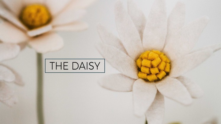 Felt Flower Tutorial DIY: Daisy (simple + easy!) A Flower Making DIY How-to Video