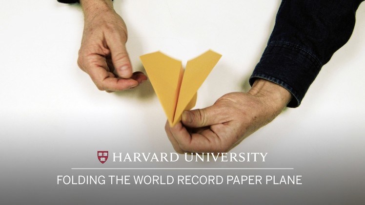 Folding the world record paper plane