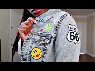 HOW TO: DIY Patch Denim Jacket!! EASY & Inexpensive