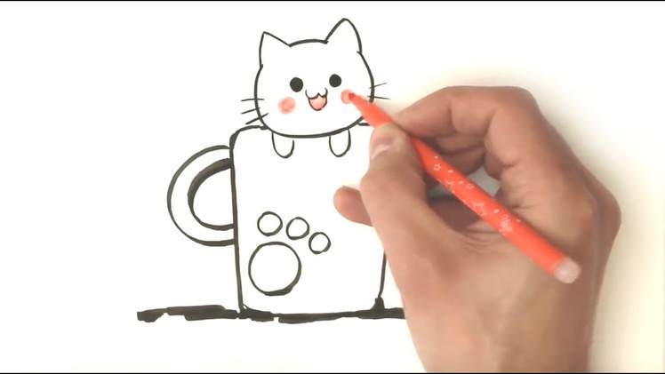 How to draw a kitten - Easy draw Step by Step - simple and fast