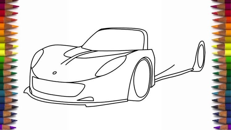 How to draw Hennessey Venom GT supercar step by step easy for beginners
