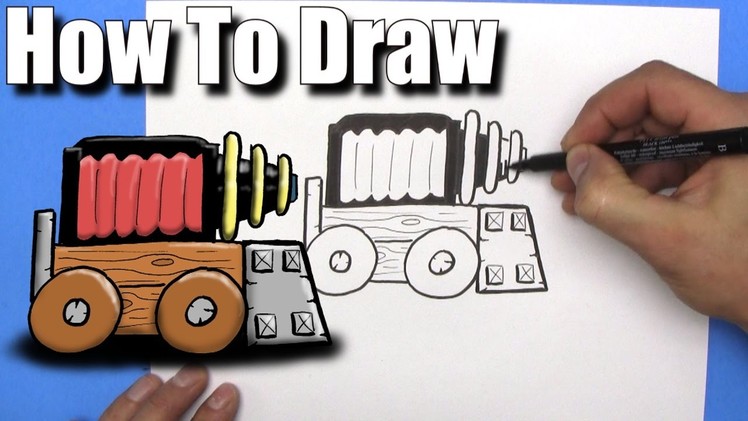 How To Draw Sparky from Clash Royale- EASY- Step By Step