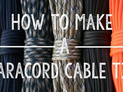 How to Make a Paracord Cable Tie