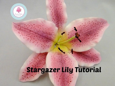 How to make a Sugar Stargazer Lily using flower paste or gum paste