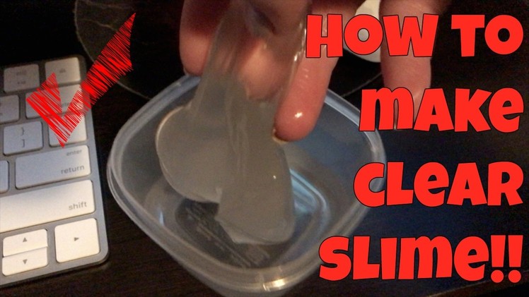 How to Make Clear Slime! ASMR! | TiaVapes