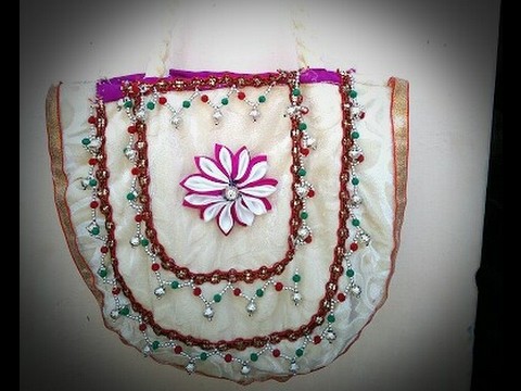 How to make hand bag .  at home. very simple design