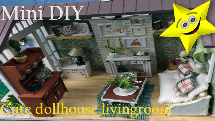 Mini DIY Awesomediydollcraft DollHouse Cute Miniature Kit.Supper Cute Living room