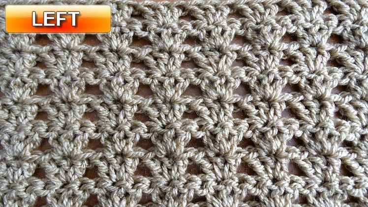 MINI SHELLS - Left Handed Crochet Tutorial