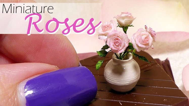 Miniature Rose Tutorial. DIY Dollhouse Roses. SugarCharmShop