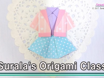 Origami - Girl's clothes : Jacket, Shirt, Skirt