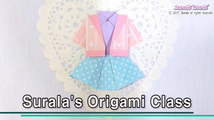 Origami - Girl's clothes : Jacket, Shirt, Skirt