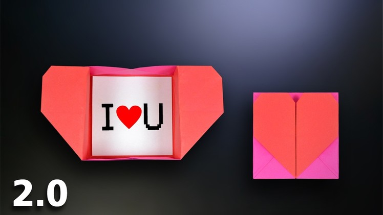 Origami: Heart Box & Envelope 2.0 - Instructions in English (BR)