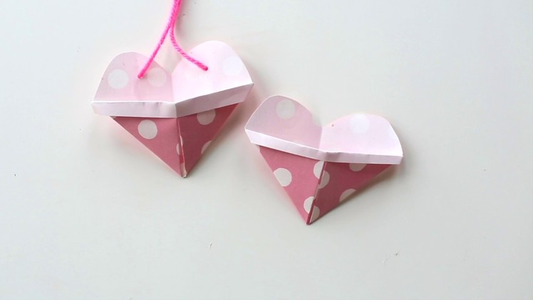 Origami Heart Pocket Necklaces
