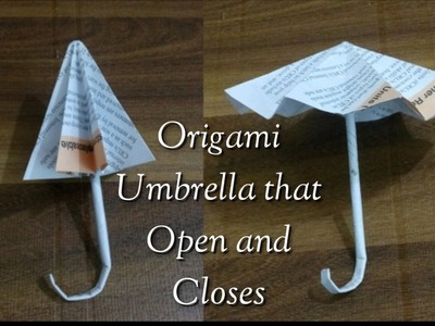 Origami Umbrella : That Open and Closes (slow)