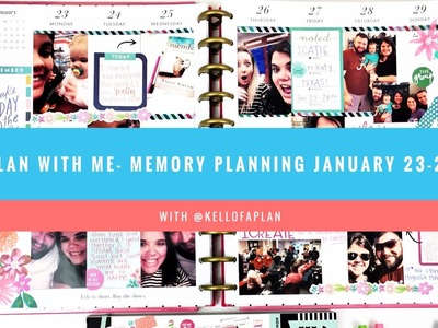 Plan With Me- Memory Planner- January 23-29