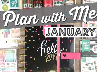 PLAN with ME || Michael's ONLY Stickers || HAPPY PLANNER || January