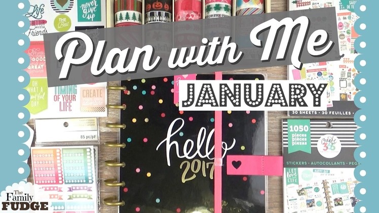 PLAN with ME || Michael's ONLY Stickers || HAPPY PLANNER || January