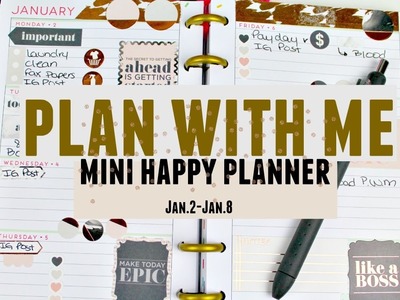 Plan with me! Mini Happy Planner Edition!