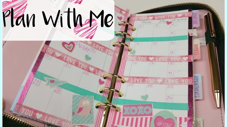 Plan With Me: Recollections Zipper Planner❤️ Valentines Day Layout