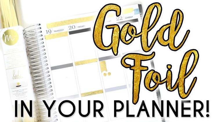 PLANNER HACK. How to EASILY Add Foil to Your Planner!!. PopFizzPaper