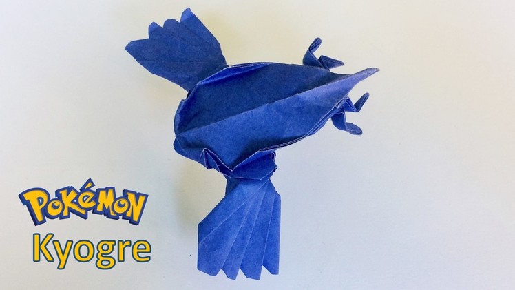 Pokemon: Origami Pokemon Kyogre by PaperPh2