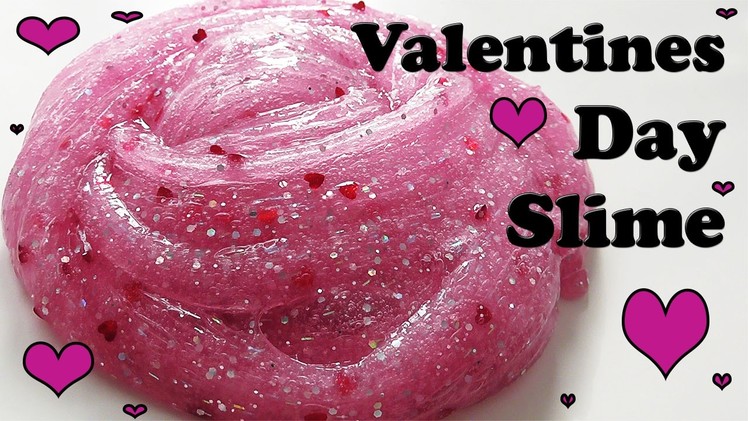Slimeyslimetime - Jiggly Stretchy Valentines Day Clear Holo Glitter Slime