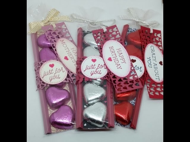 Stamp with peg - Sweet treats.favours - Chocolate hearts, craft fair makes