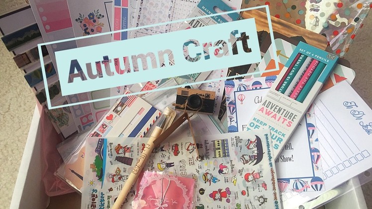 Stationary & Planner Subscription Box Autumn Crafts