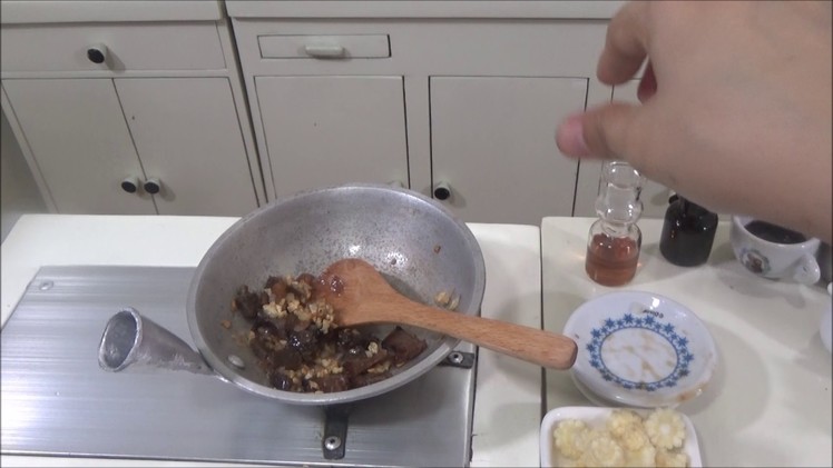 Stir Fry Vegetables & Meat (ASMR) (minifood) (DIY craft tiny food) (Miniature Cooking)