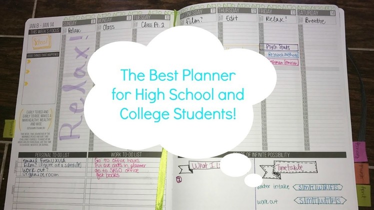 The Best Planner for High School and College Students! Planning in My Passion Planner!