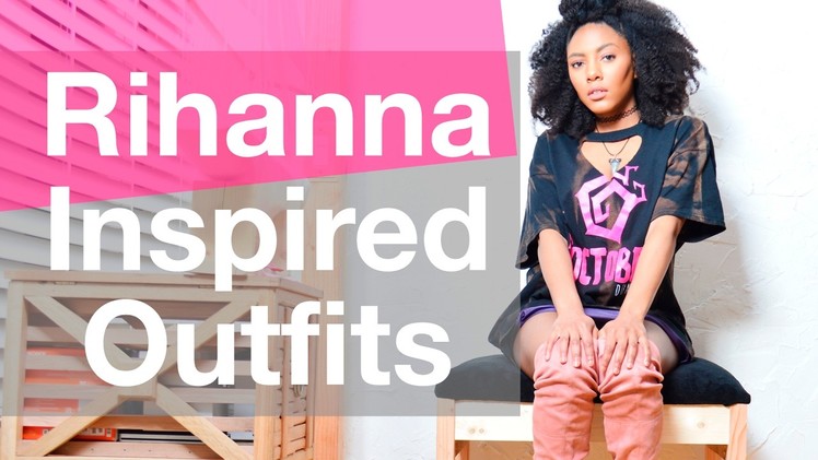 THRIFT Shopping + DIY  | Rihanna Inspired Outfits || Chanel Oldham