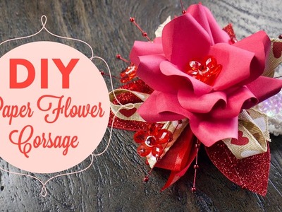 Valentine's Day DIY Corsage | BalsaCircle.com