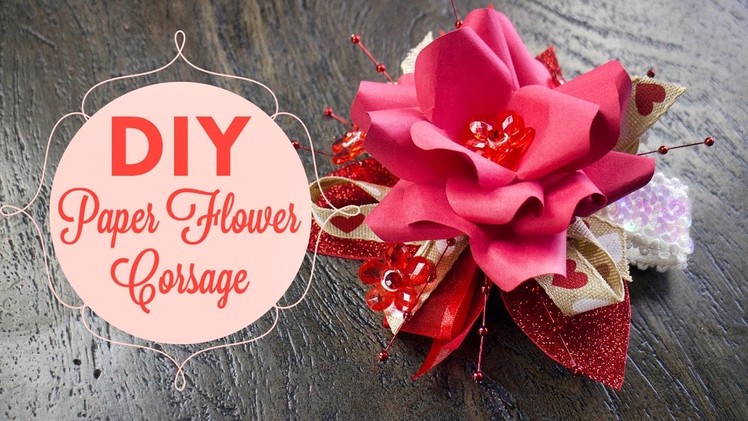 Valentine's Day DIY Corsage | BalsaCircle.com