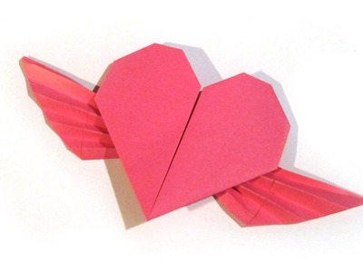 Valentine's Day Origami Flying Heart Origami - Easy - Valentine's Day gift