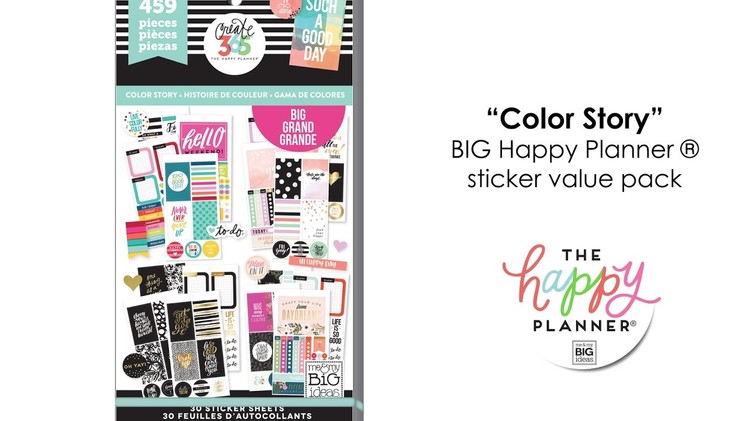 Value Pack Stickers - Color Story (BIG) - Happy Planner® Preview