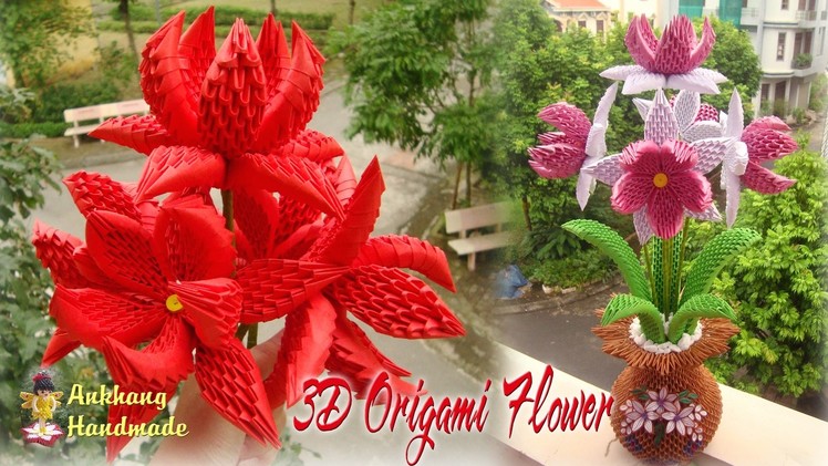 3D ORIGAMI FLOWER 2 COLLECTION | PAPER FLOWER HANDMADE DECORATION