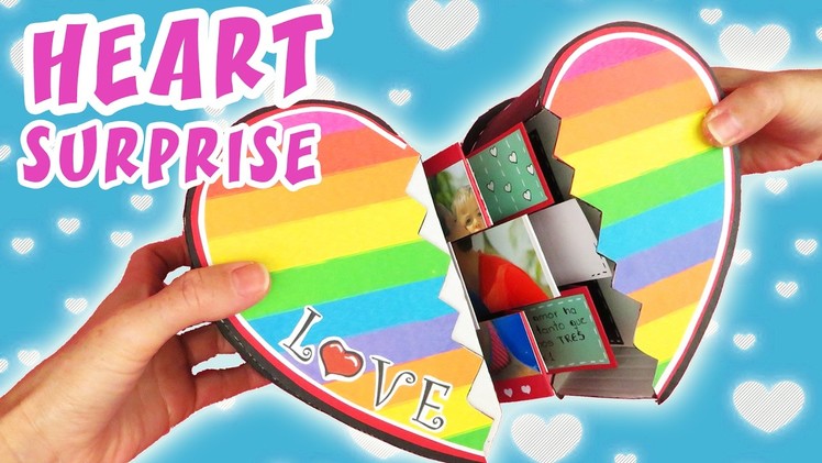 CARD SURPRISE HEART - Valentine`s Card DIY | aPasos Crafts DIY