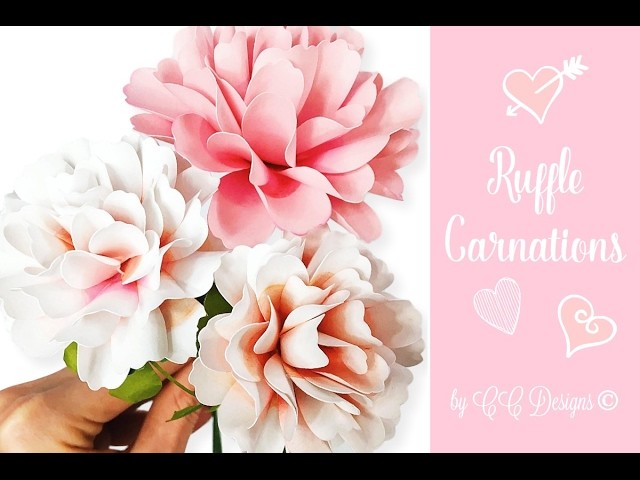 Carnation Paper Flower - How To DIY Flowers