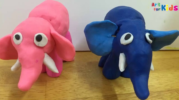 Clay for kids | Clay art for kids | How to make a clay elephant 2 | Clay animals | Art for kids