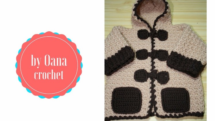 Crochet Montgomery coat by Oana