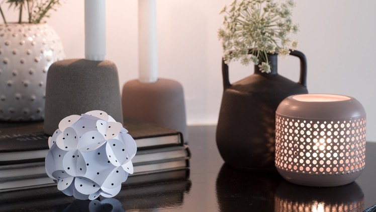 DIY: Decorative Paper ball by Søstrene Grene