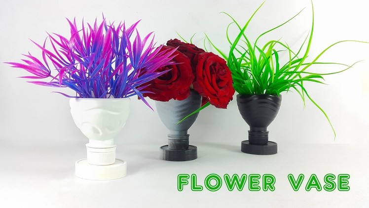 DIY Flower Vase | How To Make A Flower Vase Out Of Plastic Bottle