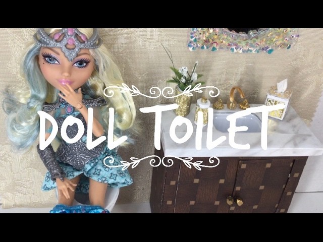 DIY-How to make: DOLL TOILET || Dollhouse Miniature Crafts